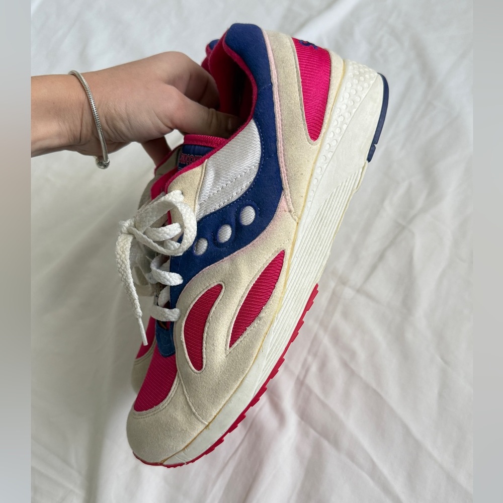 Vintage 90’s Saucony Blaze Vintage Sneakers Purple Pink Running Shoes Size 10 - Picture 5 of 10